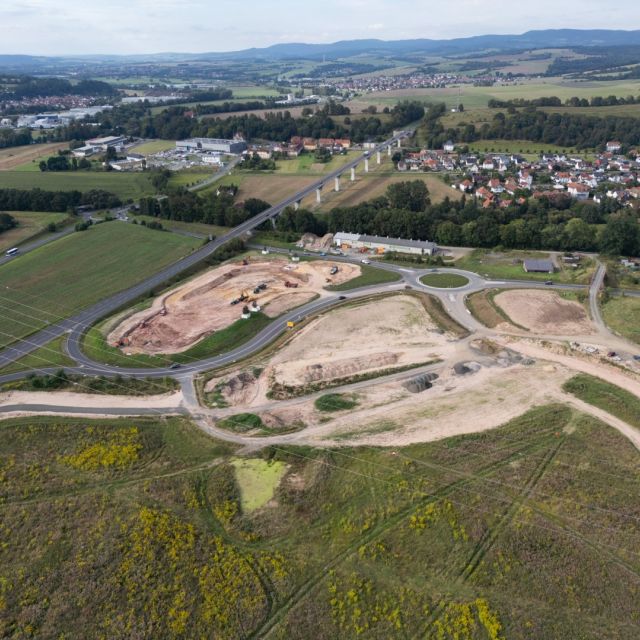 Erschließung des Gewerbe- und Industriegebietes „An der B19“ in Schmalkalden