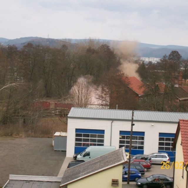 Abrissarbeiten Februar 2008: 